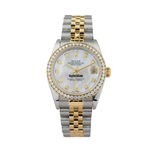 Exquisite Replica Rolex Lady-datejust 68273 Caliber 2135 Automatic Movement 31mm Gold/steel Case Womens Watch