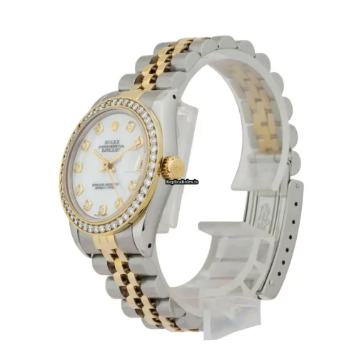 Exquisite Replica Rolex Lady-datejust 68273 Caliber 2135 Automatic Movement 31mm Gold/steel Case Womens Watch - Image 2
