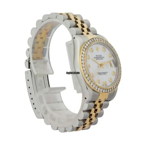 Exquisite Replica Rolex Lady-datejust 68273 Caliber 2135 Automatic Movement 31mm Gold/steel Case Womens Watch - Image 6