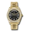 Popular Fakes Rolex Day-date 40 228348rbr Caliber 3255 Automatic Movement 40mm Yellow Gold Case Mens/unisex Watch