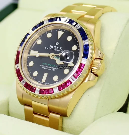 Offering Fakes Rolex Gmt-master II 116718 Automatic Movement 40mm Yellow Gold Case Mens/unisex Watch - Image 3