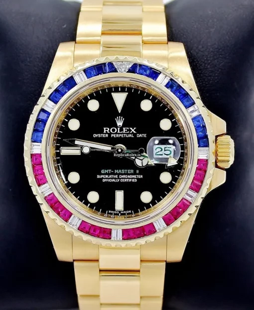 Offering Fakes Rolex Gmt-master II 116718 Automatic Movement 40mm Yellow Gold Case Mens/unisex Watch - Image 5