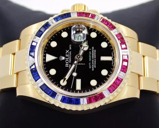 Offering Fakes Rolex Gmt-master II 116718 Automatic Movement 40mm Yellow Gold Case Mens/unisex Watch - Image 7