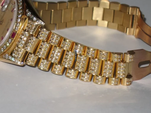 Excellent Fake Rolex Day-date Self Winding Automatic 36mm Yellow Gold Case Mens/unisex Watch - Image 6