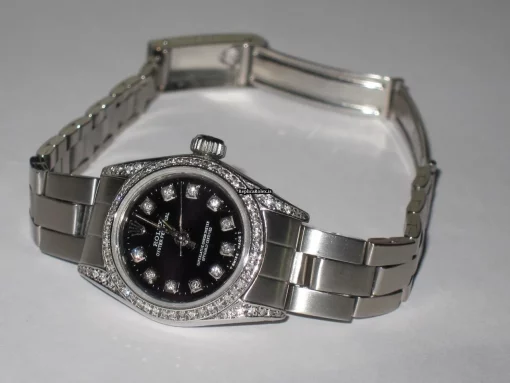 Great Fake Rolex Oyster Perpetual Self Winding Automatic 26mm Steel Case Womens Watch - Image 4