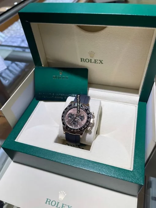 Incredible Fake Rolex Daytona 116515 Automatic Movement 40mm Rose Gold Case Watch - Image 6