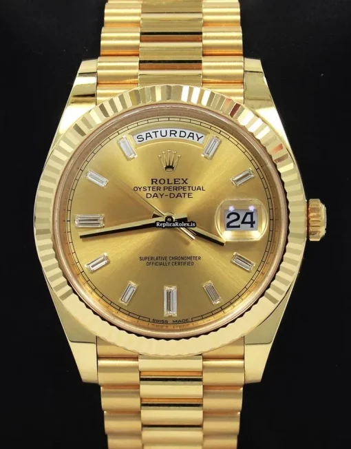 Discount Fakes Rolex Day-date 40 228238 Automatic Movement 40mm Yellow Gold Case Mens/unisex Watch - Image 7