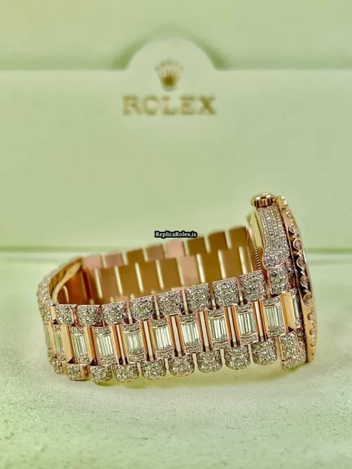 Luxury Replica Rolex Day-date 40 228235 Caliber 3255 Automatic Movement 40mm Rose Gold Case Mens/unisex Watch - Image 3