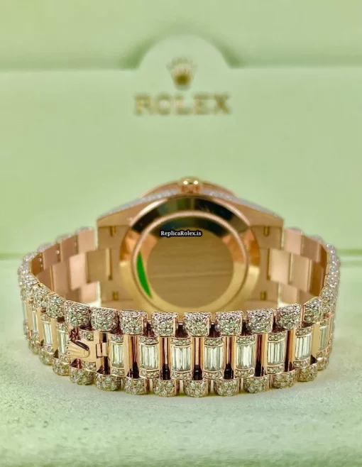 Luxury Replica Rolex Day-date 40 228235 Caliber 3255 Automatic Movement 40mm Rose Gold Case Mens/unisex Watch - Image 4
