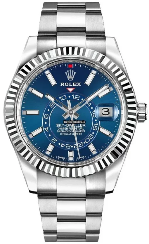 Excellent Copies Rolex Sky-dweller 326934 Caliber 9001 Automatic Movement 42mm Steel Case Mens/unisex Watch