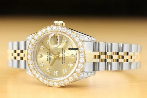 Neat Fakes Rolex Lady-datejust 69173 Caliber 2135 Automatic Movement 26mm Steel Case Womens Watch - Image 2