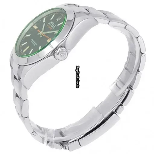 Great Fakes Rolex Milgauss 116400gv Automatic Movement 40mm Steel Case Mens/unisex Watch - Image 2