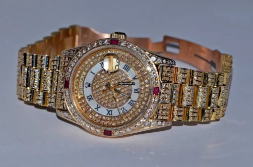 Appealing Replica Rolex Day-date Self Winding Automatic 36mm Yellow Gold Case Mens/unisex Watch - Image 5