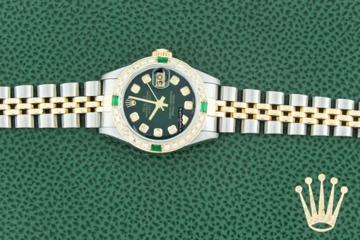 Good Replica Rolex Lady-datejust 69173 Caliber 2135 Automatic Movement 26mm Gold/steel Case Womens Watch - Image 4