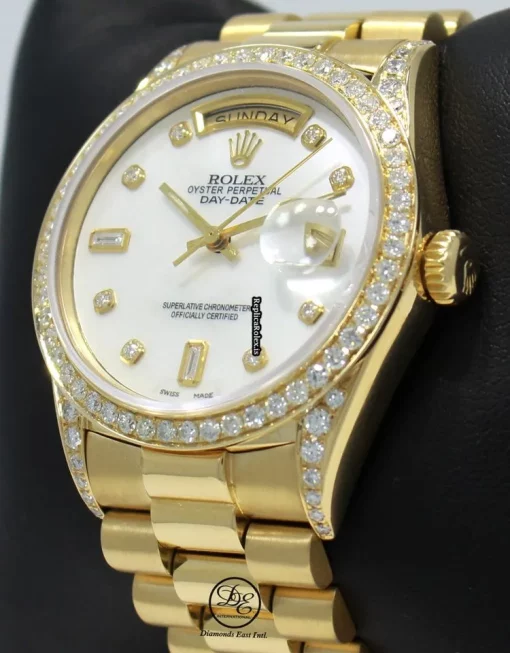 Unique Replica Rolex Day-date 36 18238 Automatic Movement 36mm Yellow Gold Case Watch - Image 4
