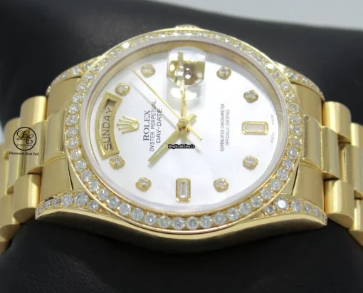 Unique Replica Rolex Day-date 36 18238 Automatic Movement 36mm Yellow Gold Case Watch - Image 6