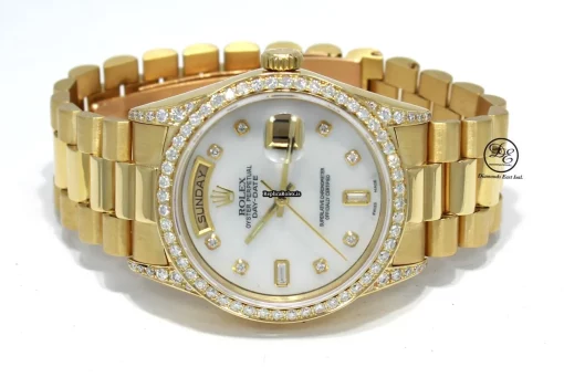 Unique Replica Rolex Day-date 36 18238 Automatic Movement 36mm Yellow Gold Case Watch - Image 9