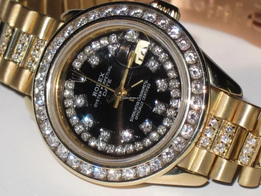 1:1 Replica Rolex Datejust Self Winding Automatic 26mm Yellow Gold Case Womens Watch