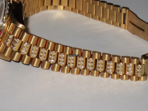 Fabulous Replica Rolex Datejust Self Winding Automatic 26mm Yellow Gold Case Womens Watch - Image 7