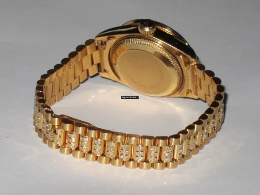 Fabulous Replica Rolex Datejust Self Winding Automatic 26mm Yellow Gold Case Womens Watch - Image 8