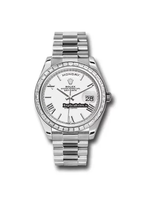 Swiss Replica Rolex Day-date 40 228396tbr Caliber 3255 Automatic Movement 40mm Platinum Case Mens/unisex Watch