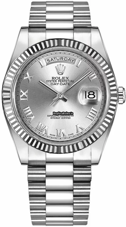 Top Clone Rolex Day-date II 218239 Caliber 3156 Automatic Movement 41mm White Gold Case Mens/unisex Watch