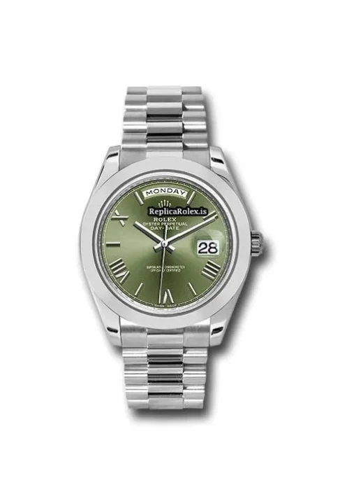 Exquisite Knockoff Rolex Day-date 40 228206 Caliber 3255 Automatic Movement 40mm Platinum Case Mens/unisex Watch