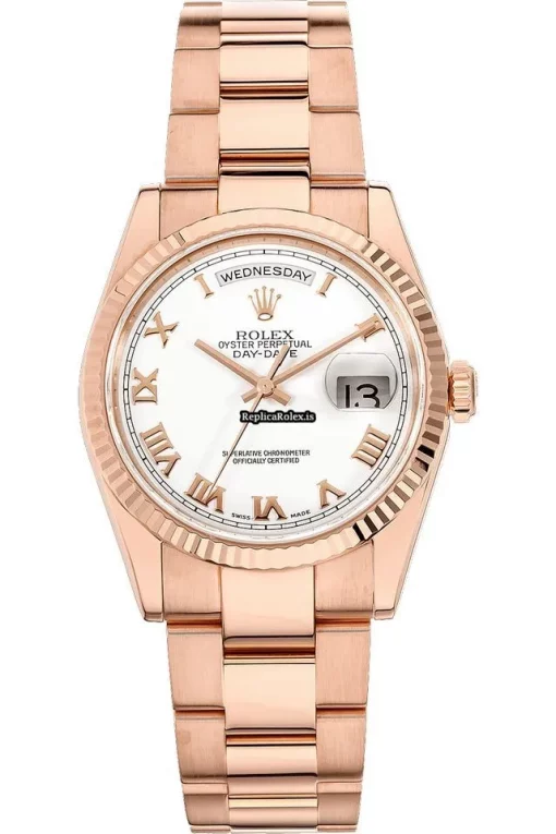 Amazing Replica Rolex Day-date 36 118235f Caliber 3155 Automatic Movement 36mm Rose Gold Case Mens/unisex Watch