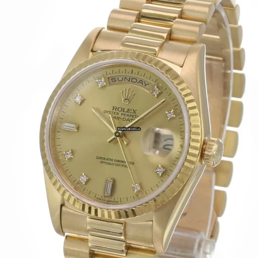 Great Replica Rolex Day-date 36 18238 Caliber 3155 Automatic Movement 36mm Yellow Gold Case Mens/unisex Watch