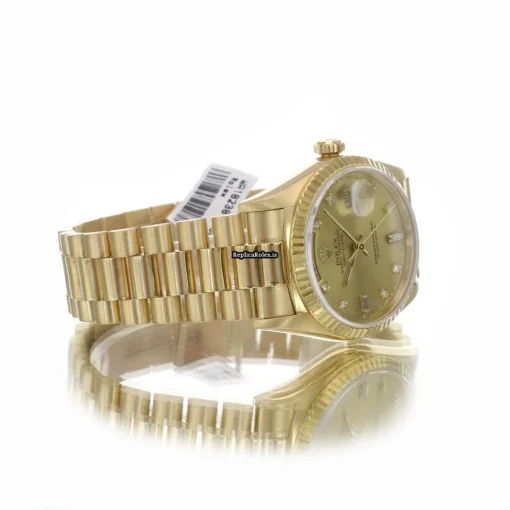 Great Replica Rolex Day-date 36 18238 Caliber 3155 Automatic Movement 36mm Yellow Gold Case Mens/unisex Watch - Image 10