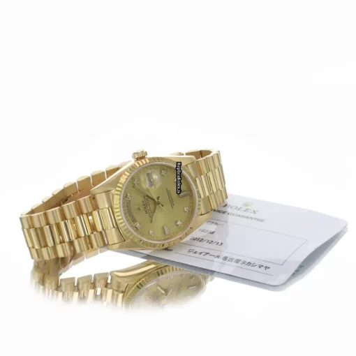 Great Replica Rolex Day-date 36 18238 Caliber 3155 Automatic Movement 36mm Yellow Gold Case Mens/unisex Watch - Image 2