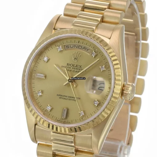 Great Replica Rolex Day-date 36 18238 Caliber 3155 Automatic Movement 36mm Yellow Gold Case Mens/unisex Watch - Image 3