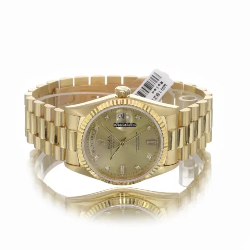 Great Replica Rolex Day-date 36 18238 Caliber 3155 Automatic Movement 36mm Yellow Gold Case Mens/unisex Watch - Image 6