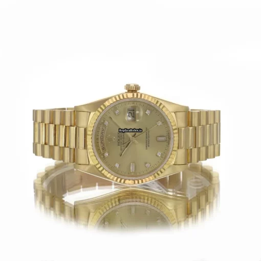 Great Replica Rolex Day-date 36 18238 Caliber 3155 Automatic Movement 36mm Yellow Gold Case Mens/unisex Watch - Image 7