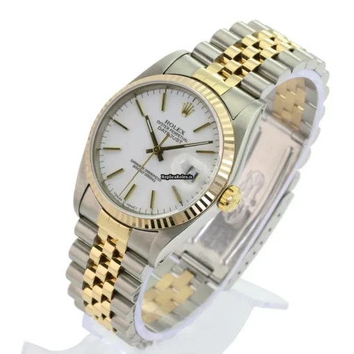 High Quality Fake Rolex Datejust 16233 Caliber 3135 Automatic Movement 36mm Gold/steel Case Mens/unisex Watch - Image 3