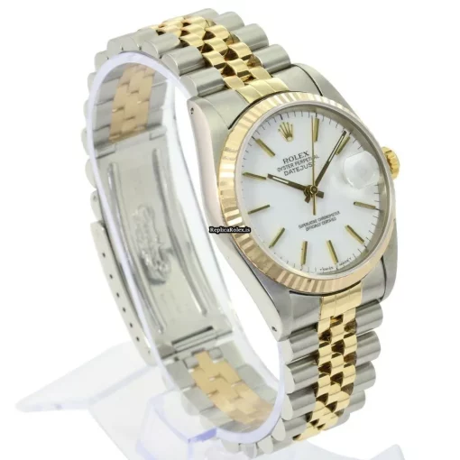 High Quality Fake Rolex Datejust 16233 Caliber 3135 Automatic Movement 36mm Gold/steel Case Mens/unisex Watch - Image 4