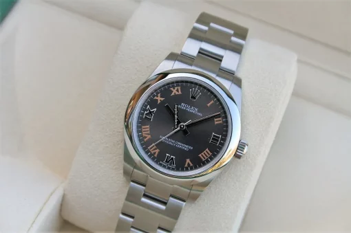 Discount Replica Rolex Oyster Perpetual 31 177200 Caliber 2231 Automatic Movement 31mm Steel Case Womens Watch - Image 2