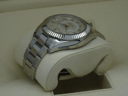 Wholesale Replica Rolex Sky-dweller 326939 Caliber 9001 Automatic Movement 42mm White Gold Case Mens/unisex Watch - Image 7