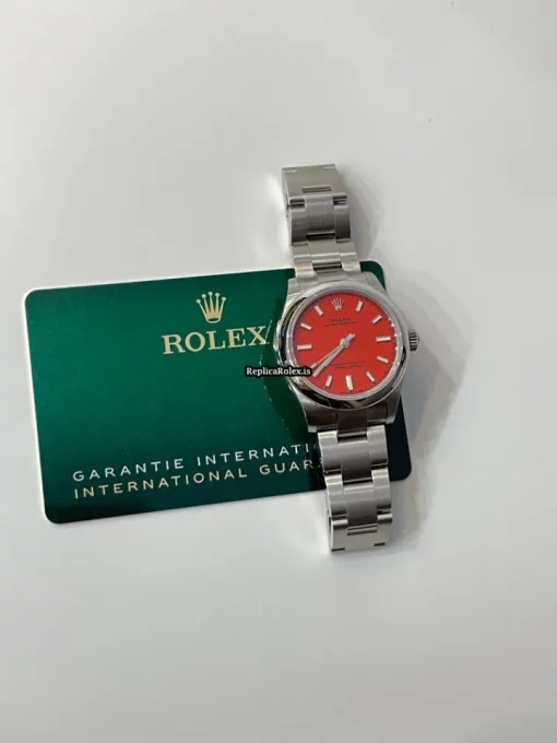 Attractive Replica Rolex Oyster Perpetual 31 277200 Caliber 2232 Automatic Movement 31mm Steel Case Womens Watch - Image 7