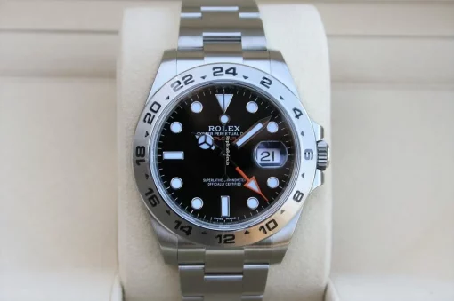 Recommend Knockoff Rolex Explorer II 216570 Caliber 3187 Automatic Movement 42mm Steel Case Mens/unisex Watch - Image 2