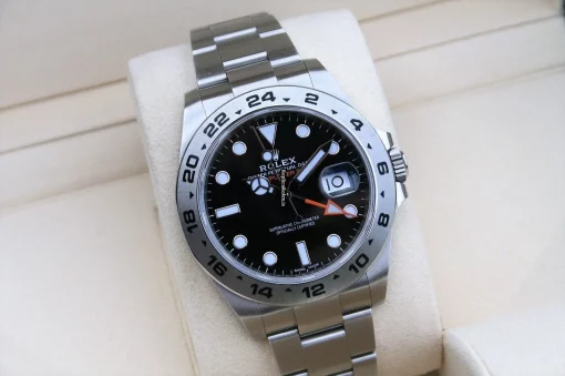 Recommend Knockoff Rolex Explorer II 216570 Caliber 3187 Automatic Movement 42mm Steel Case Mens/unisex Watch - Image 9