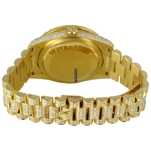 Durable Fake Rolex Day-date 36 18078 Caliber 3055 Automatic Movement 36mm Yellow Gold Case Mens/unisex Watch - Image 4