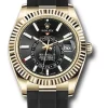 Ideal Clone Rolex Sky-dweller 326238 Caliber 9001 Automatic Movement 42mm Yellow Gold Case Mens/unisex Watch
