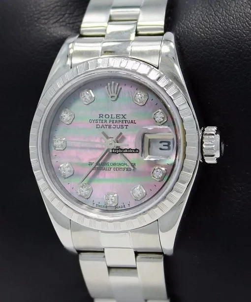 Incredible Replica Rolex Oyster Perpetual Lady Date 79240 Automatic Movement 26mm Steel Case Watch - Image 2