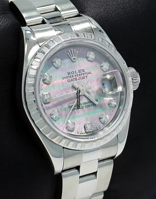 Incredible Replica Rolex Oyster Perpetual Lady Date 79240 Automatic Movement 26mm Steel Case Watch - Image 3