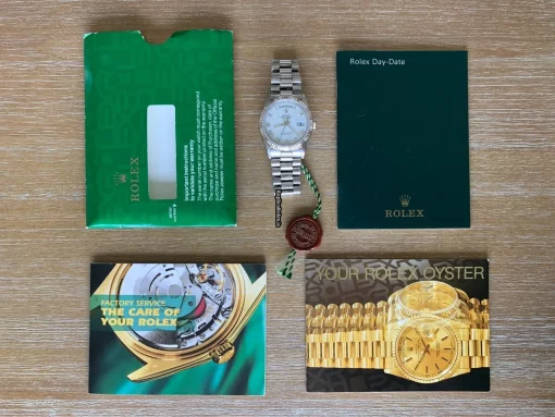 High-end Fakes Rolex Day-date 36 18239 Automatic Movement 36mm White Gold Case Mens/unisex Watch - Image 15