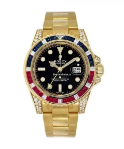 Design Replica Rolex Gmt-master II 116758saru Automatic Movement 40mm Yellow Gold Case Mens/unisex Watch