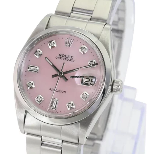 Fabulous Fakes Rolex Oyster Precision 6694 Caliber 1225 Manual Winding Movement 34x40mm Steel Case Mens/unisex Watch