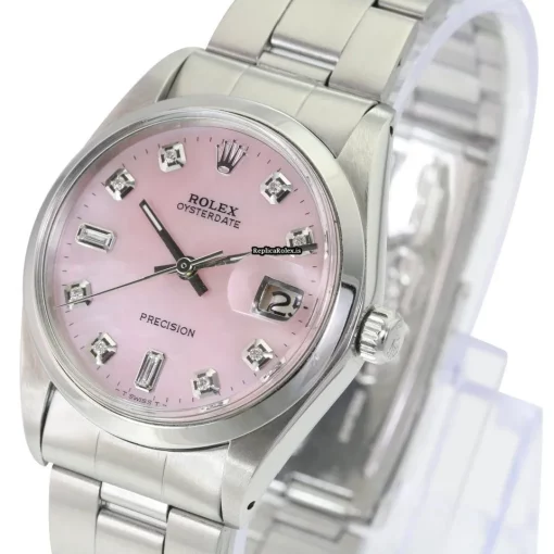 Fabulous Fakes Rolex Oyster Precision 6694 Caliber 1225 Manual Winding Movement 34x40mm Steel Case Mens/unisex Watch - Image 3