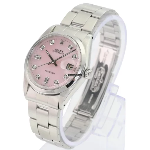 Fabulous Fakes Rolex Oyster Precision 6694 Caliber 1225 Manual Winding Movement 34x40mm Steel Case Mens/unisex Watch - Image 6